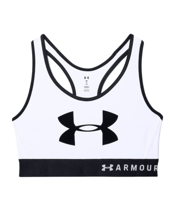 Under Armour Mid Keyhole Reggiseno sportivo Donna Bianco C100 - bianco