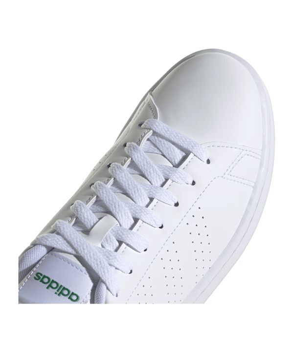 adidas Advantage Weiss Grün - weiss