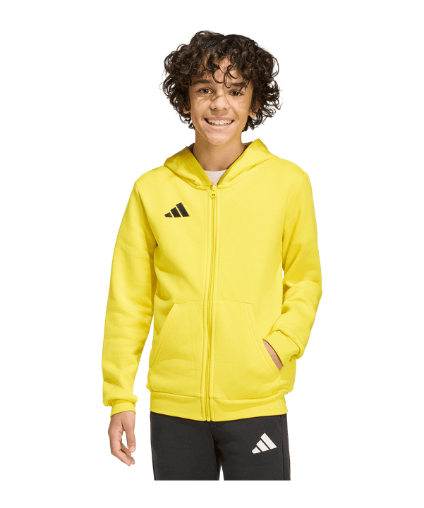adidas Entrada26 Kapuzenjacke Kids Gelb - gelb