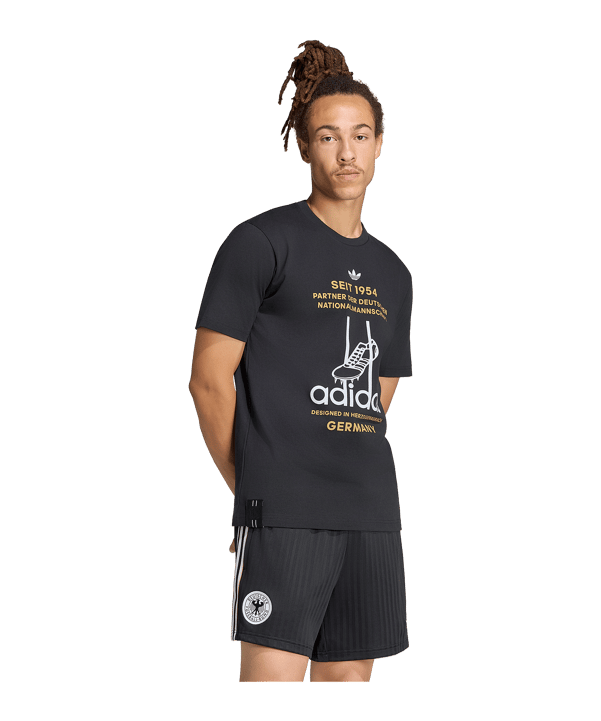 adidas DFB Germania Graphic T-shirt 2026 Nero - nero