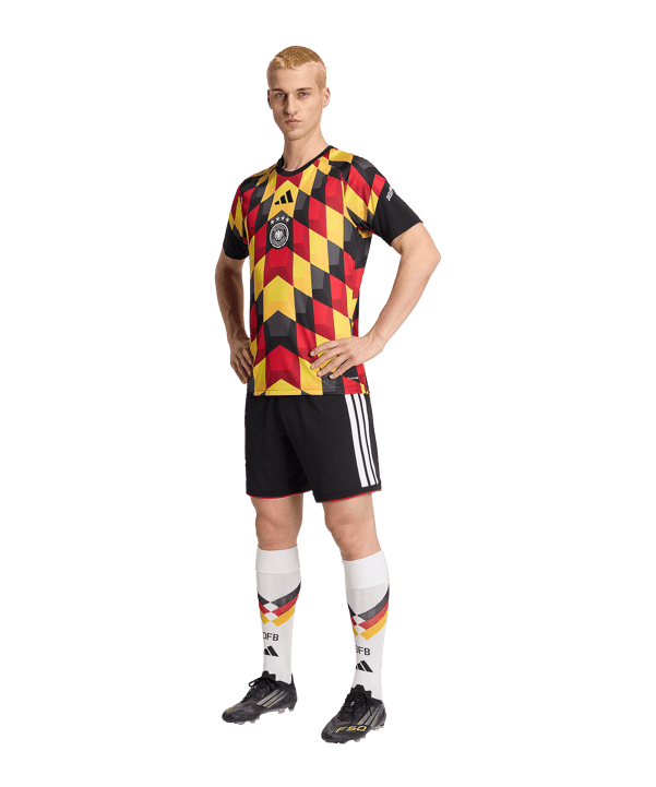 adidas DFB Germania Prematch T-shirt Nero - nero