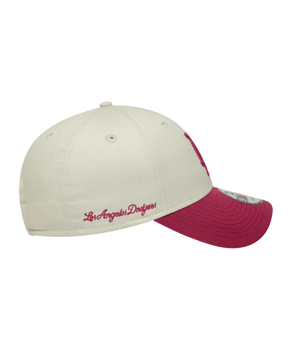 New Era MLB Los Angeles Dodgers Side Script 9Forty Cap Beige - beige