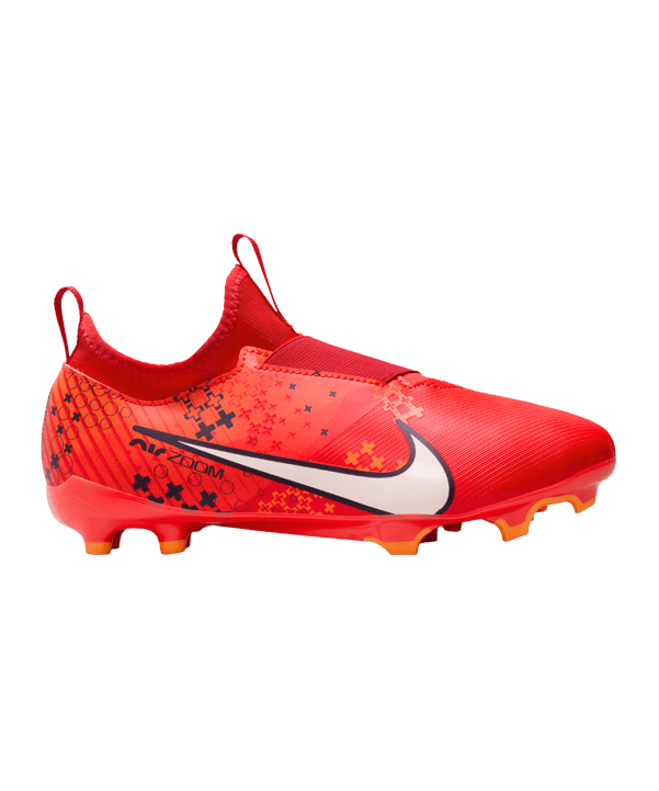 Nike Jr Air Zoom Mercurial Vapor XV Academy FG/MG Dream Speed 7 Kids Rot Weiss Orange F600 - rot