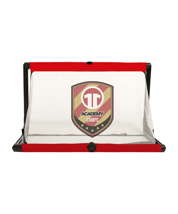 BAZOOKAGOAL PVC 150x90cm | 4 Tore inkl. Druck | white red Mini but de football Blanc - blanc