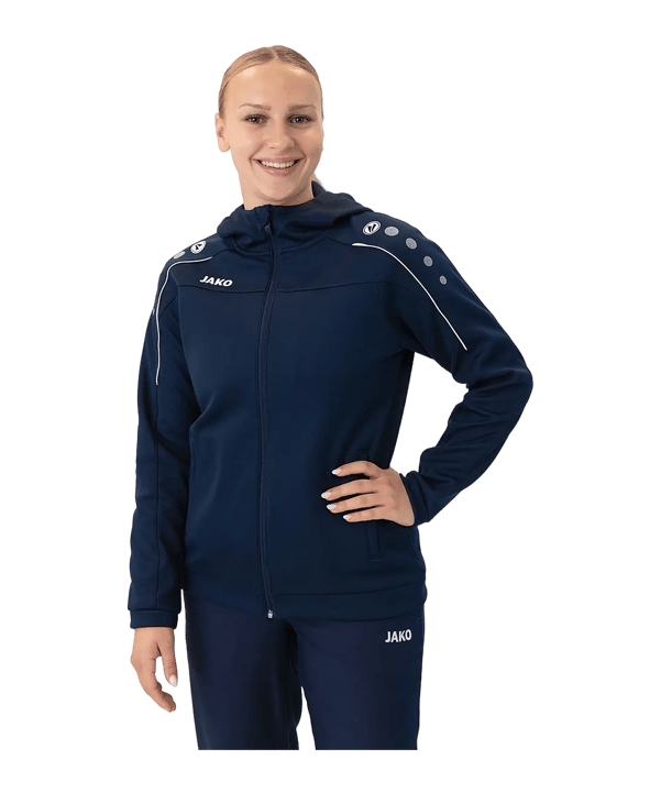 JAKO Classico Veste à capuche Femmes Bleu C09 - bleu