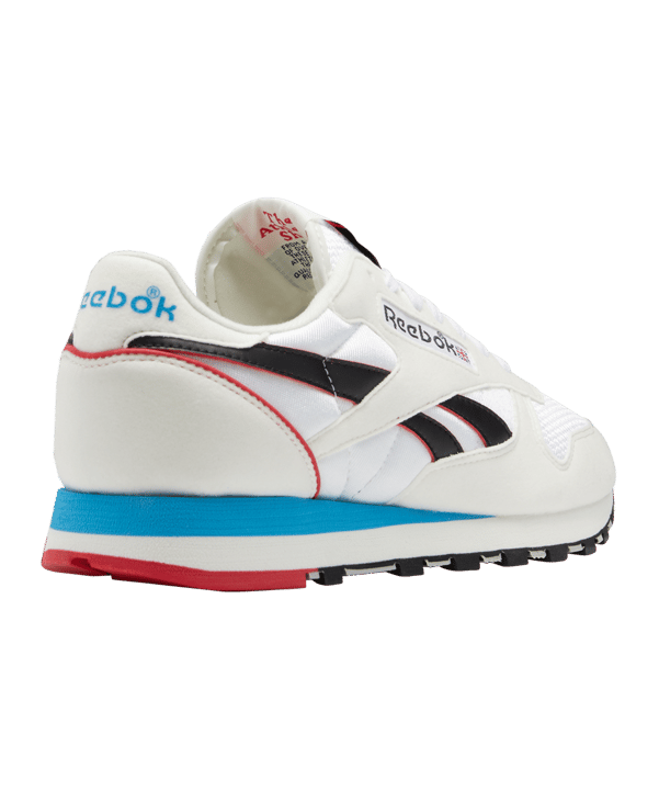 Reebok Classic Leather Weiss Blau Rot - weiss