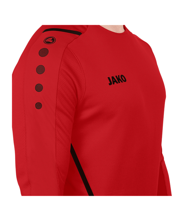 JAKO Challenge Sweatshirt Rot Schwarz F101