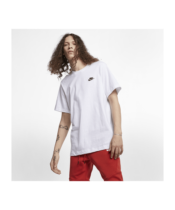 Nike Sportswear Club T-shirt Wit K101 - wit