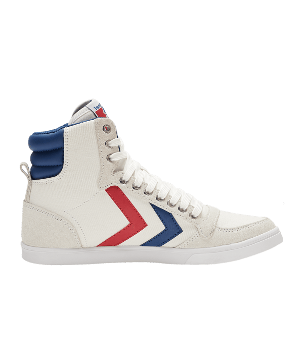 Hummel Slimmer Stadil High Weiss Blau Rot F9228 - weiss