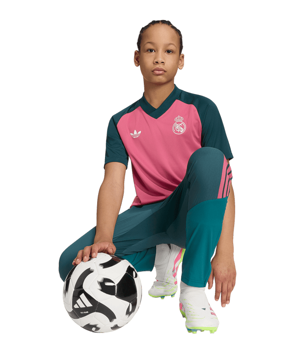 adidas Real Madrid Pre-Match Maillot 2026/2027 Enfants Rose - rose
