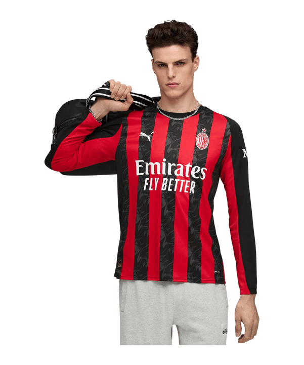 PUMA AC Mailand Trikot langarm Home 2025/2026 Rot F01 - rot