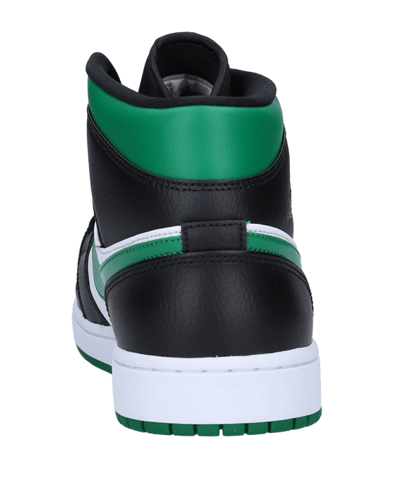 Jordan Air 1 Mid Sneaker Schwarz Grün F067 - schwarz