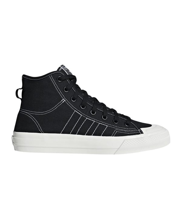 adidas Originals Nizza RF Hi Schwarz Weiss - schwarz