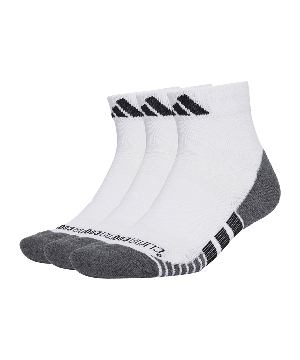 adidas Performance Cushioned 3-Pack Socken Weiß - weiss