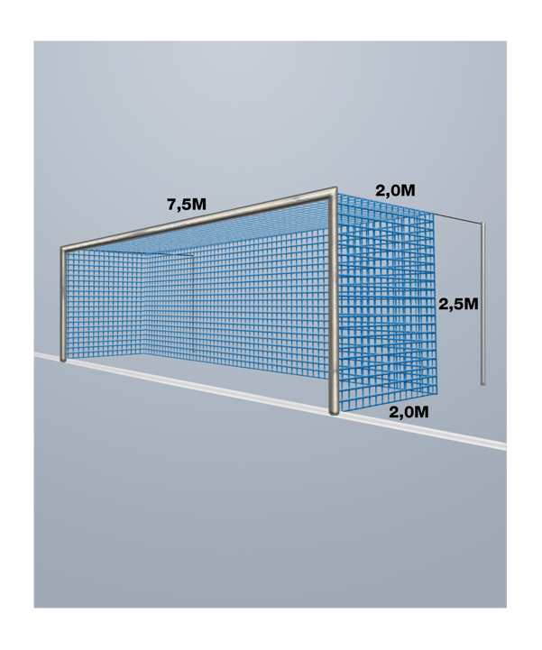 Cawila Tornetz 7,50x2,50m | Tiefe 2,0x2,0m - blau