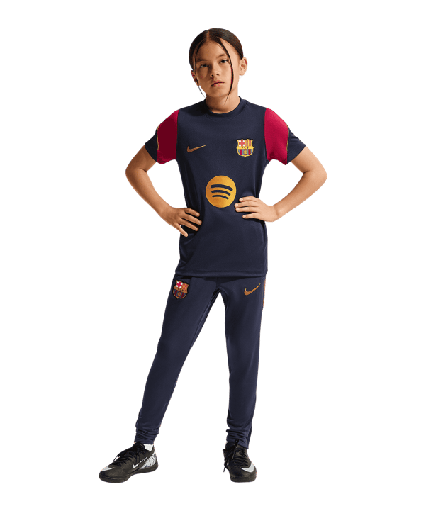 Nike FC Barcelona Strike Maglietta da Allenamento Kids Blu C401 - blu