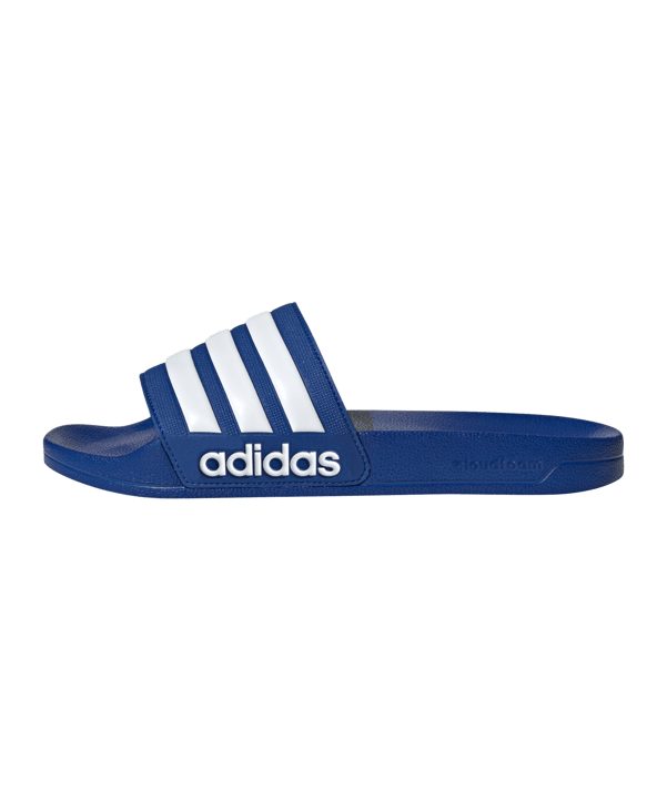 adidas Cloudfoam Adilette Shower Blau Weiss - blau