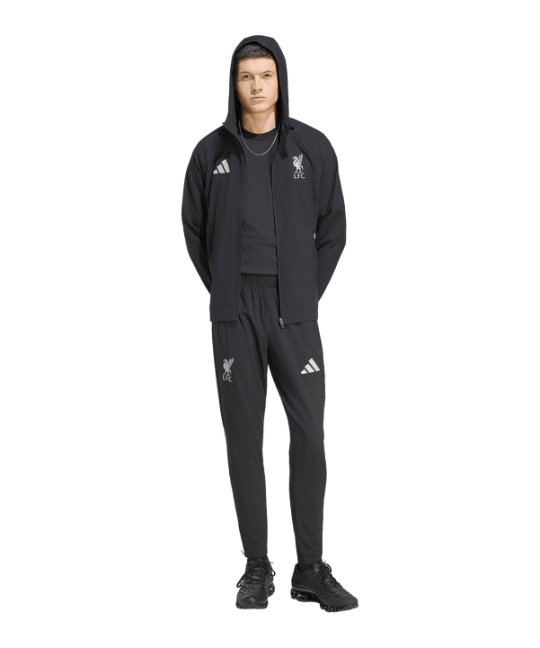 adidas FC Liverpool Tiro Travel Windbreaker Nero - nero