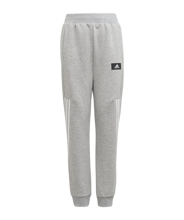 adidas Future Icons Jogginghose Kids Grau Weiss - grau