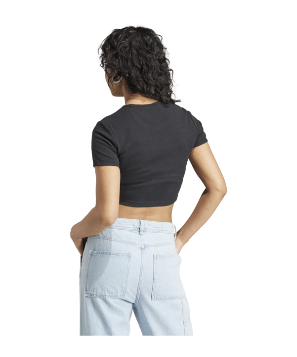 adidas Originals RIB T-Shirt Damen Schwarz - schwarz