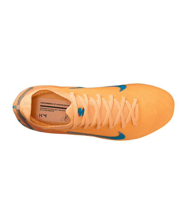 Nike Jr Air Zoom Mercurial Vapor XVI Pro FG Kylian Mbappe Signature Kids Orange F801 - orange