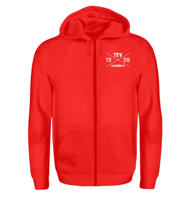 TSV Schopfloch Fullzip Hoody Cross Klein Rot - rot