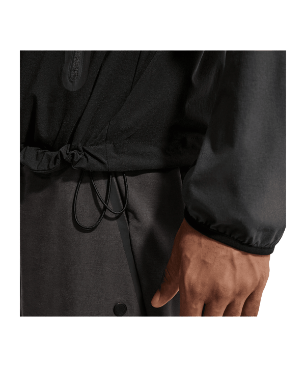 Nike Paris Saint-Germain Tech Woven Kapuzenjacke Schwarz F010 - schwarz