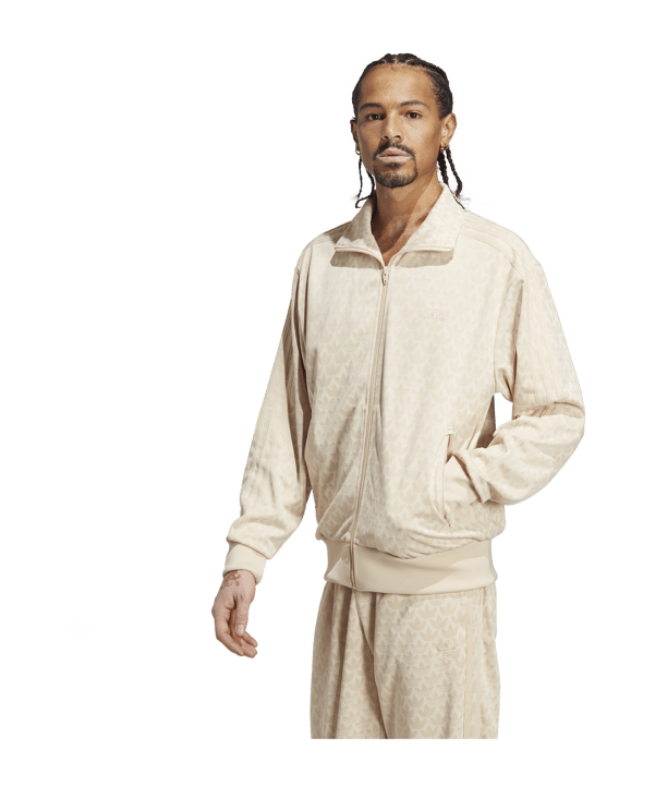 adidas Originals Graphics Monogram Track Jacket Beige - beige