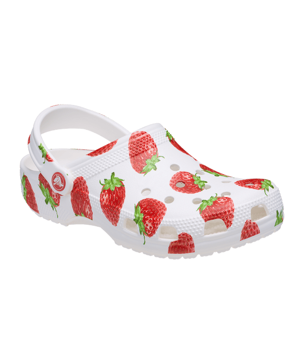 Crocs Classics Fresh Fruits Clog Badelatsche Rot - rot