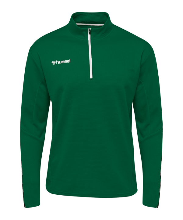 Hummel Authentic HalfZip Sweatshirt Grün F6140 - gruen