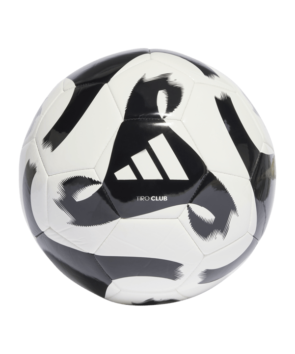 adidas Tiro Club Trainingsball Weiss Schwarz - weiss