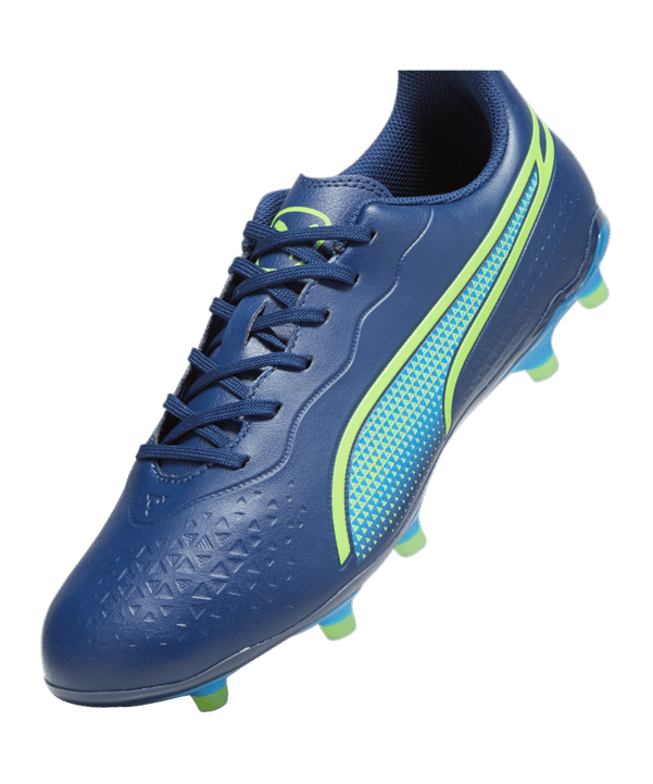 PUMA KING Match FG/AG Gear Up Blau Grün F02 - blau