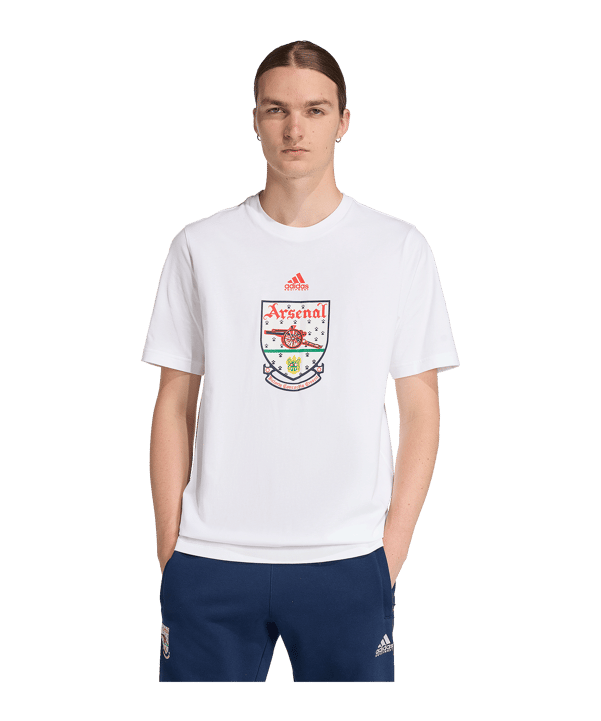adidas FC Arsenal London 92-94 T-Shirt Weiß - weiss