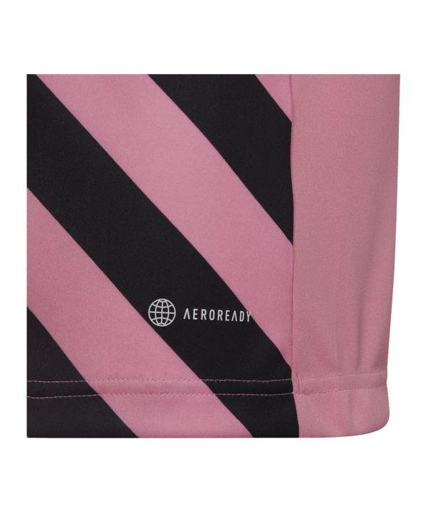 adidas Entrada 22 GFX Trikot Kids Rosa Schwarz - rosa