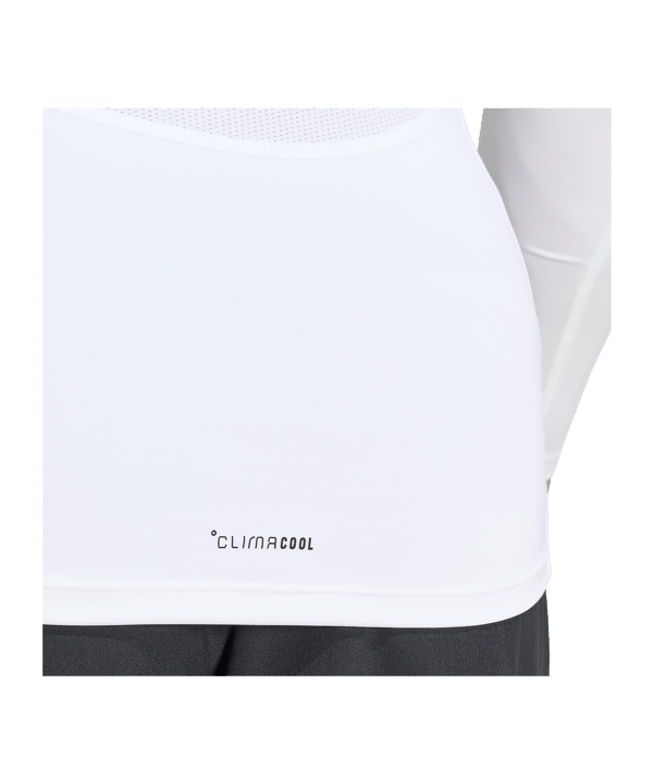 adidas Training Mockneck Manica Lunga Bianco - bianco