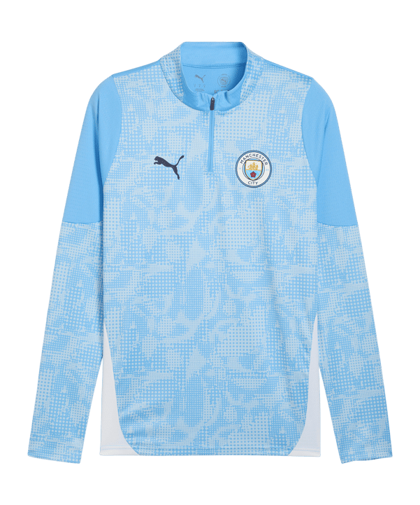 PUMA Manchester City Training 1/4 Zip Sweatshirt Blau F01 - blau