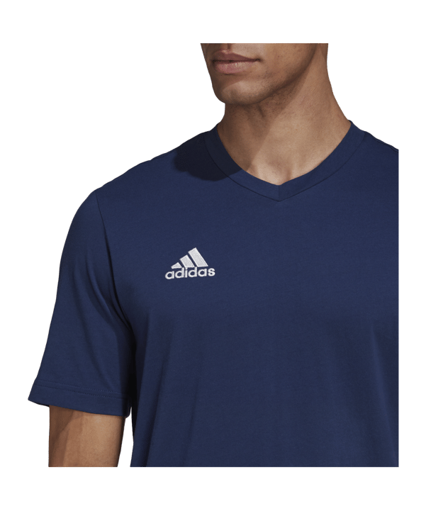 adidas Entrada 22 T-Shirt Blau - blau
