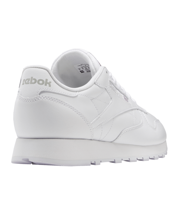 Reebok Classic Leather Weiss Weiss Grau - weiss