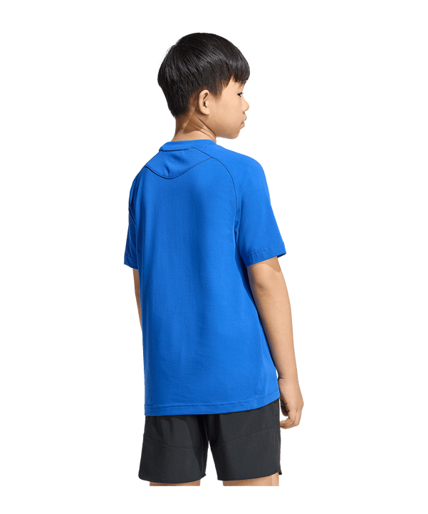 adidas Tiro Travel T-Shirt Kids Blau - blau