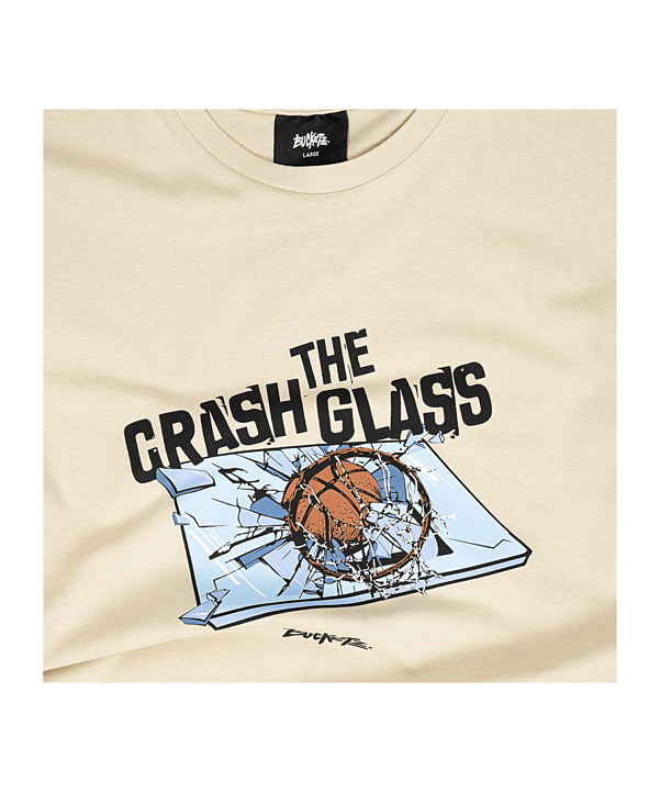 Bucketz Crash the Glass T-Shirt Beige - beige