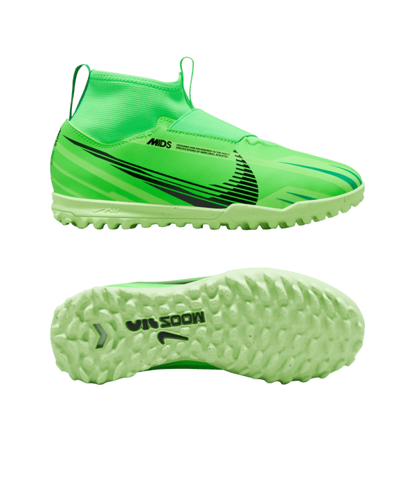 Nike Jr Air Zoom Mercurial Superfly IX Academy TF Dream Speed 8 Kids Grün Schwarz F300 - gruen