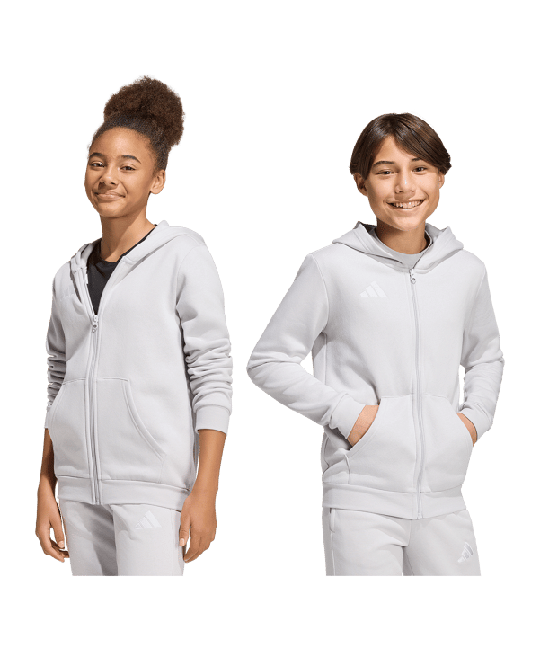 adidas Entrada26 Kapuzenjacke Kids Grau - grau