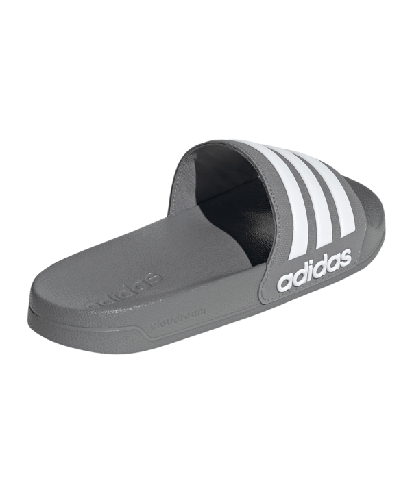 adidas Cloudfoam Adilette Shower Grau Weiss - grau