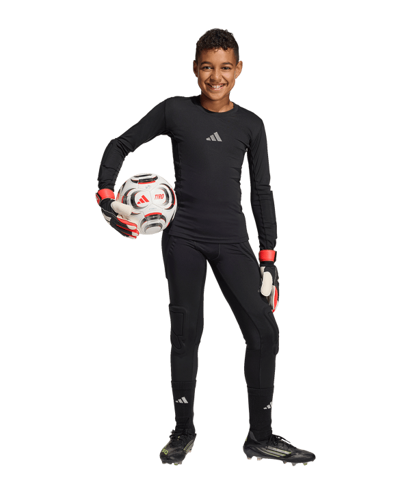 adidas Goalkeeper Baselayer Longsleeve Kids Schwarz - schwarz
