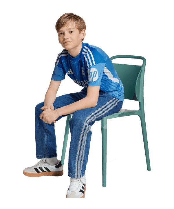 adidas Real Madrid Torwarttrikot Home 2025/2026 Kids Blau - blau