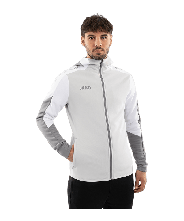 JAKO Dynamic Kapuzenjacke Grau F837 - grau