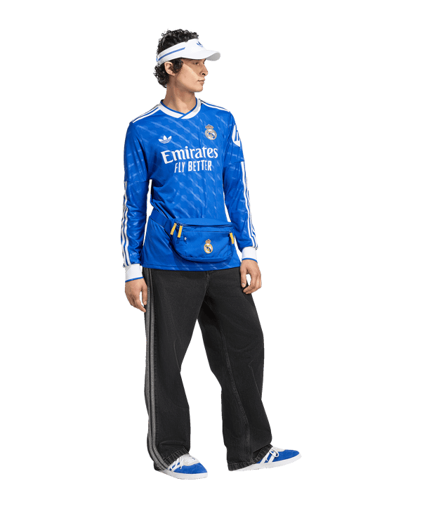 adidas Real Madrid Trikot langarm 3rd 2025/2026 Blau - blau