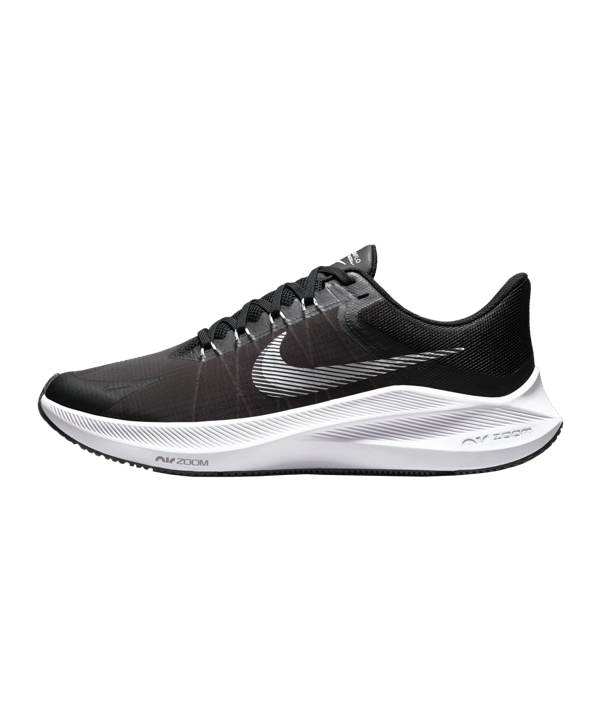 Nike Zoom Winflo 8 Running Schwarz Weiss F006 - schwarz