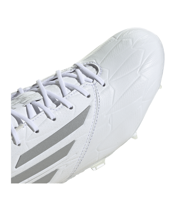 adidas F50 Adizero IV Leather FG Speed Legacy Weiss Silber - weiss