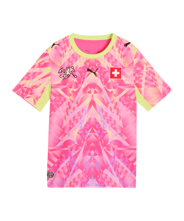 PUMA SFV Schweiz Replica Concept Torwarttrikot Home WM 2026 Kids Rosa F90 - rosa